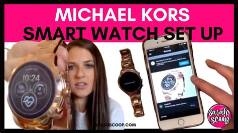 how to set up my michael kors smartwatch|michael kors watch setup.